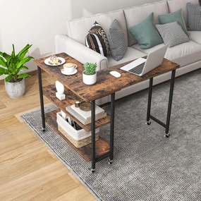 Giantex 360 Free Rotating Sofa Side Table console table, hallway table