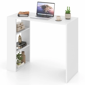 Giantex 36 Inch Compact Home Office Desk with Storage Open Shelves and Anti Tipping Kit patio decor, garden accessories