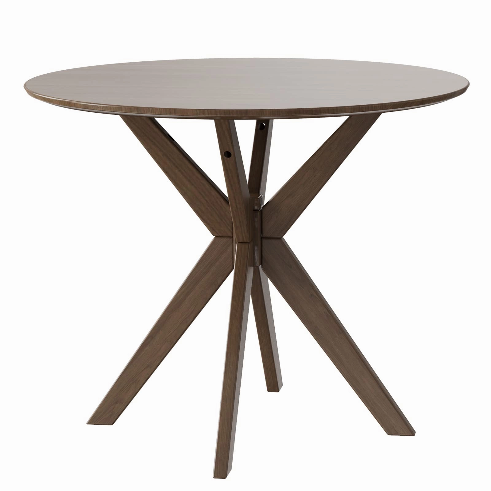 Giantex 36 Inch Round Wood Dining Table, Farmhouse Kitchen Table with Intersecting Pedestal Base & Adjustable Foot Pads kitchen towel, placemats