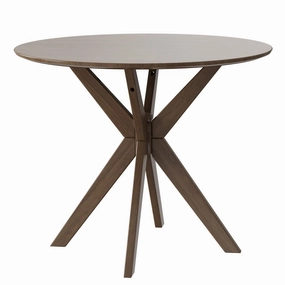 Giantex 36 Inch Round Wood Dining Table, Farmhouse Kitchen Table with Intersecting Pedestal Base & Adjustable Foot Pads kitchen towel, placemats