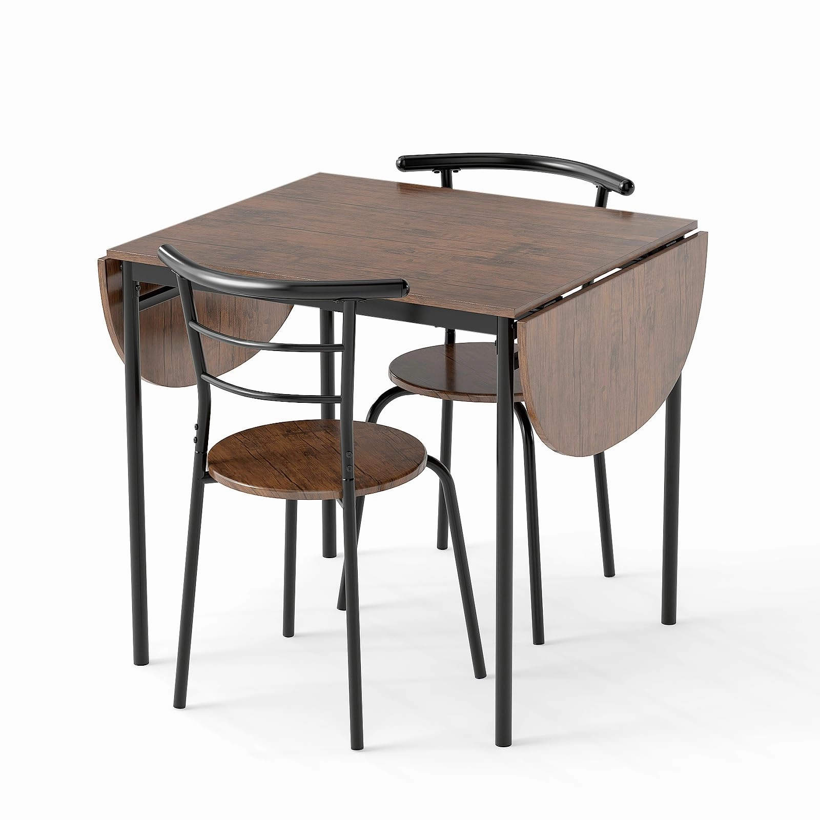 Giantex 3-Piece Dining Table Set for 2 - Kitchen Table Chair Set with 55 Drop Leaf Dinner Table, Dining Chairs kitchen towel, placemats