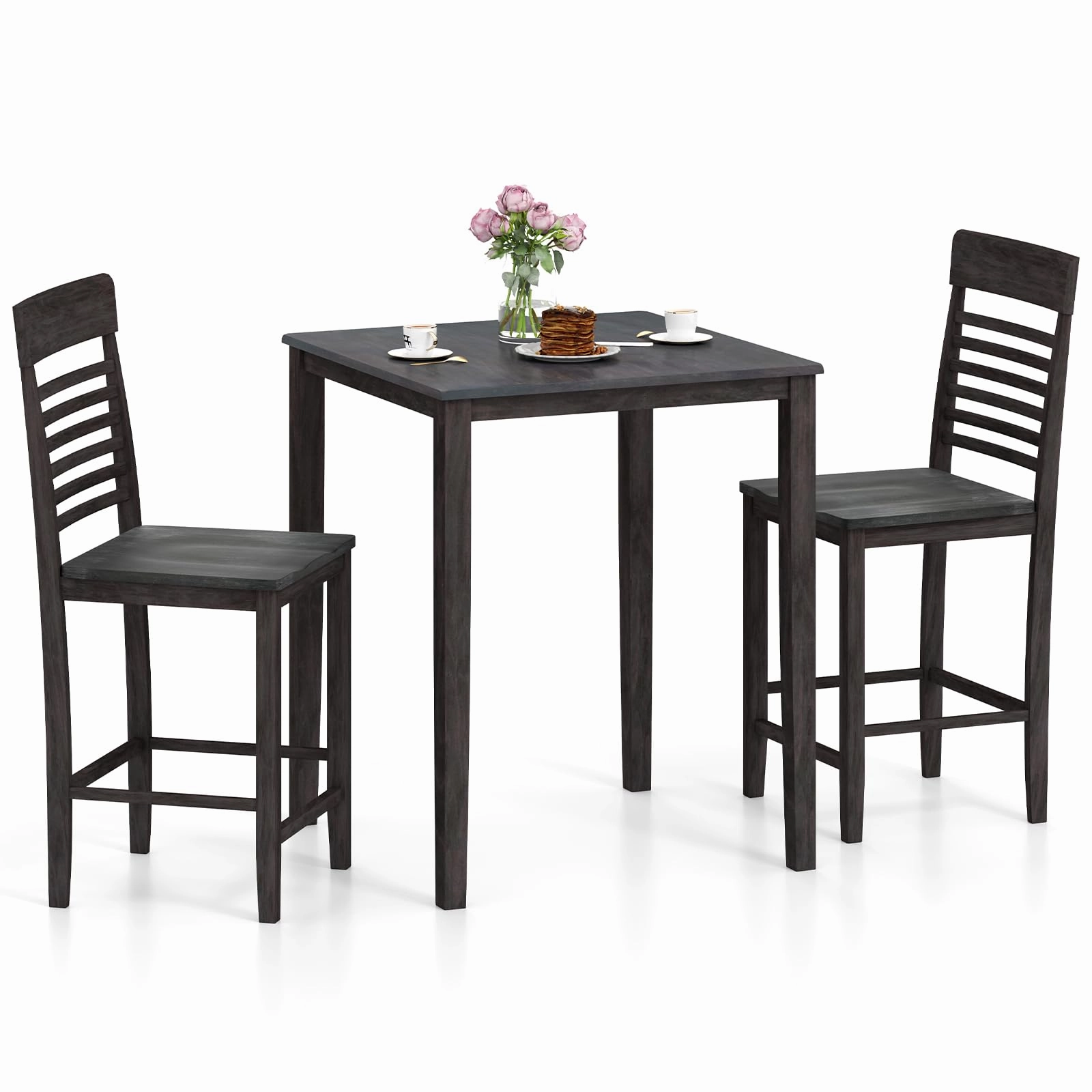 Giantex 3-Piece Dining Table Set for 2 for Small Place kitchen towel, placemats