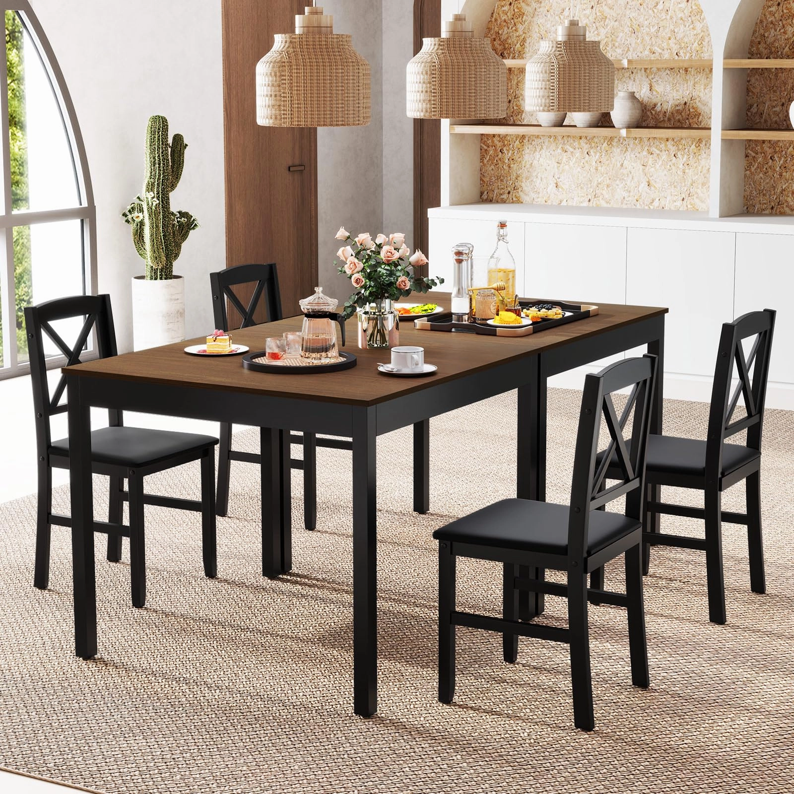Giantex 3-Piece Dining Table Set for 2