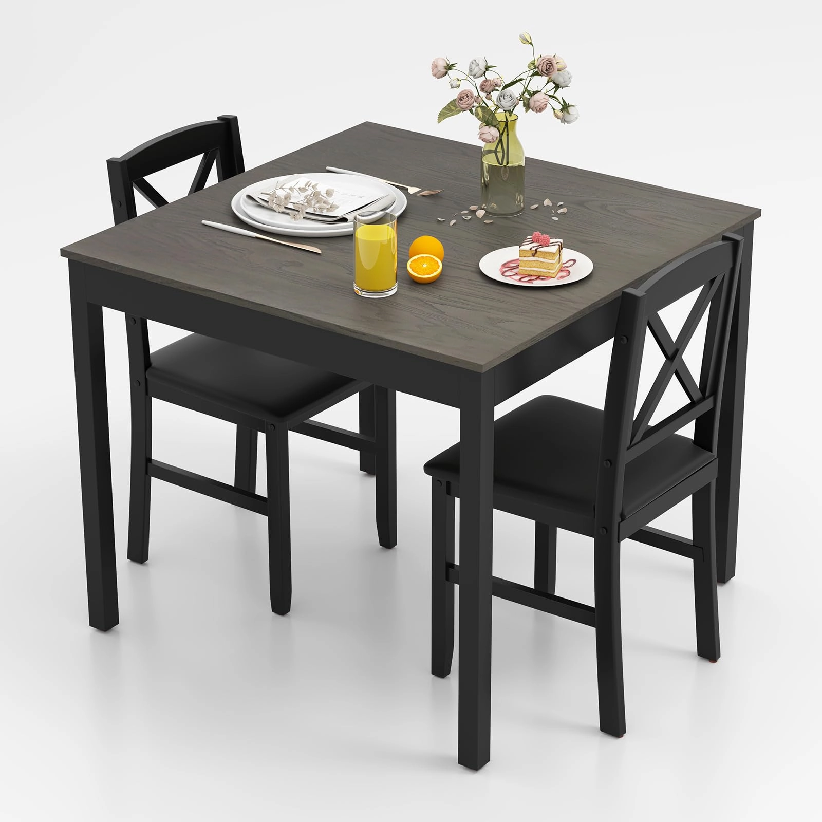 Giantex 3-Piece Dining Table Set for 2