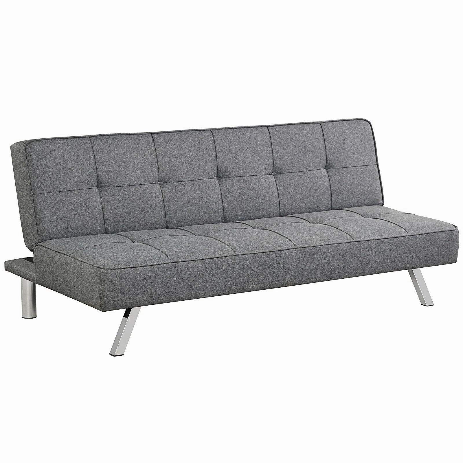 Giantex 3-Seat Convertible Sofa Bed, Sofa Bed w/ 3 Adjustable Angles sectional sofa, corner couch