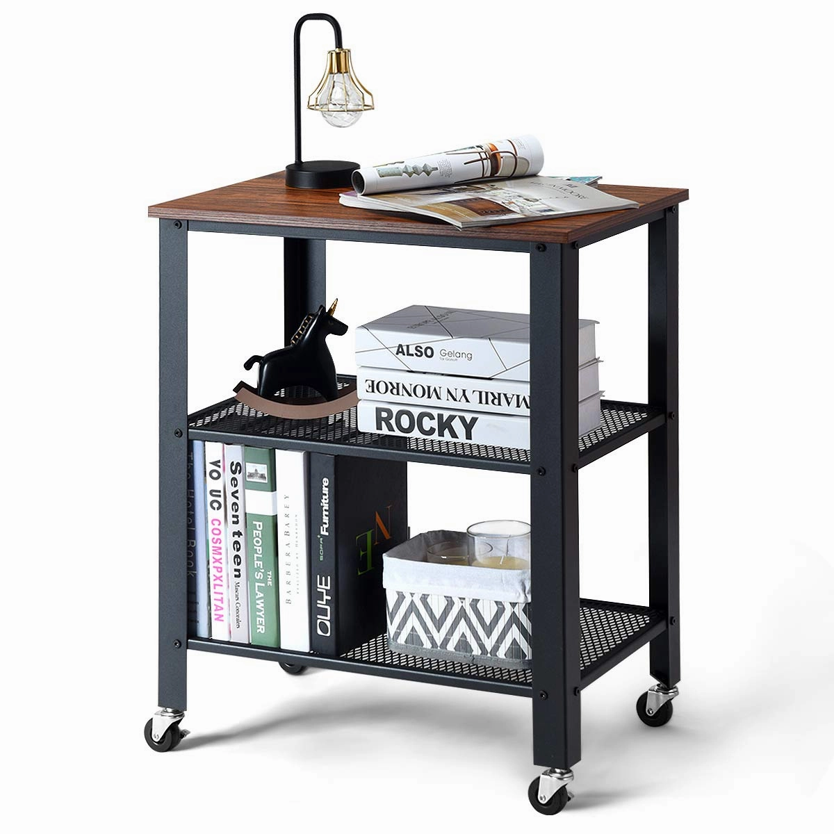 Giantex 3-Tier Microwave Cart Wooden
