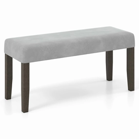 Giantex 42" Upholstered Dining Bench with Velvet Padded Seat kitchen towel, placemats