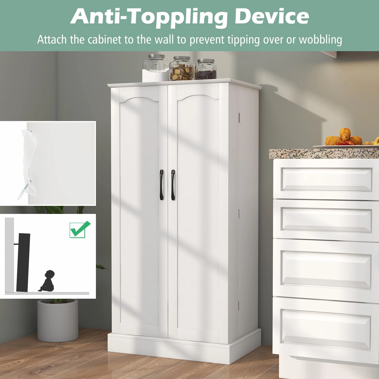 Giantex 47.5 Kitchen Storage Cabinet