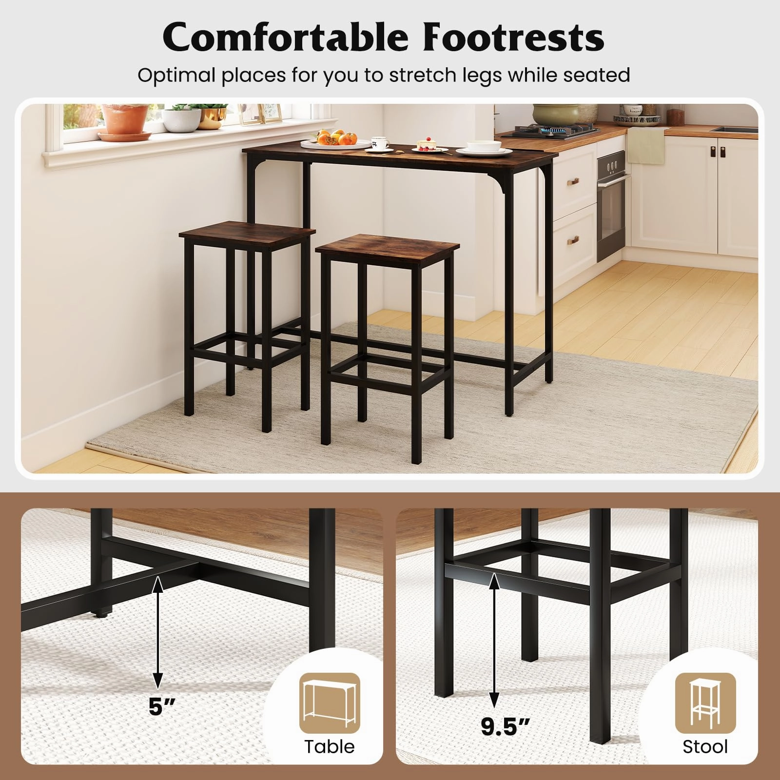 Giantex 47.5" Dining Table Set