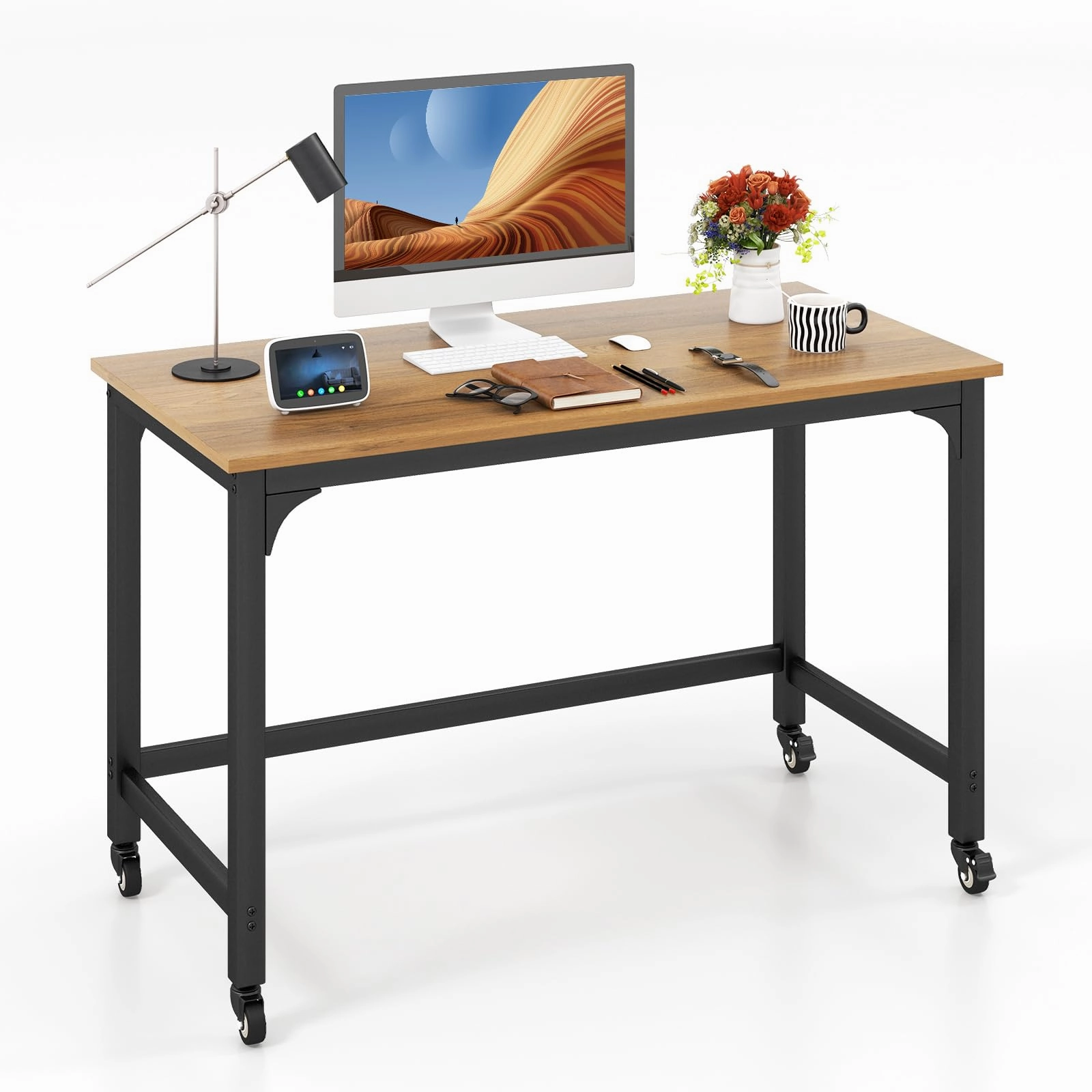 Giantex 48" Rolling Computer Desk