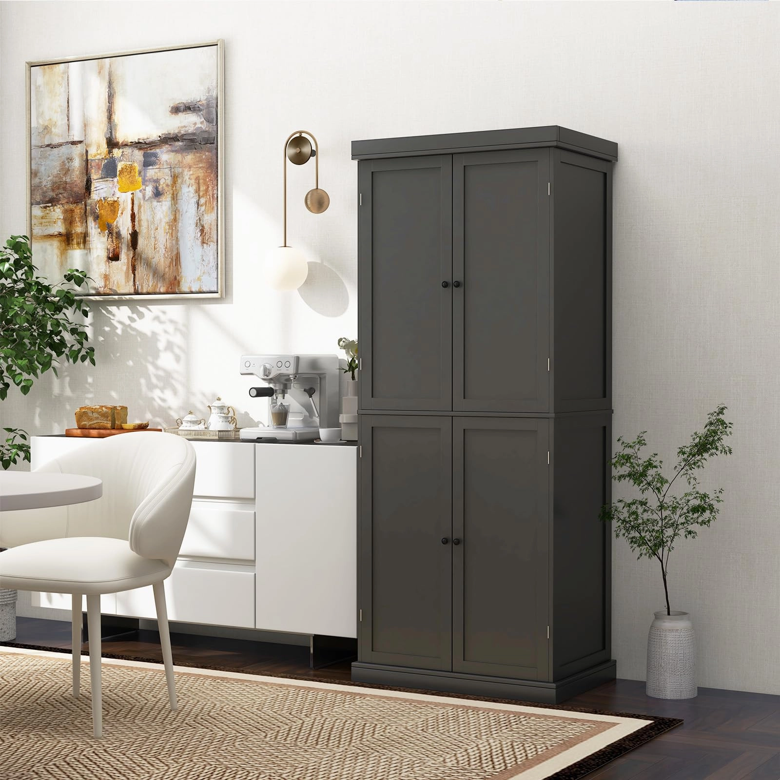 Giantex 4 Door Kitchen Pantry
