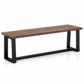 Giantex 56.5" L Wood Dining Bench kitchen towel, placemats