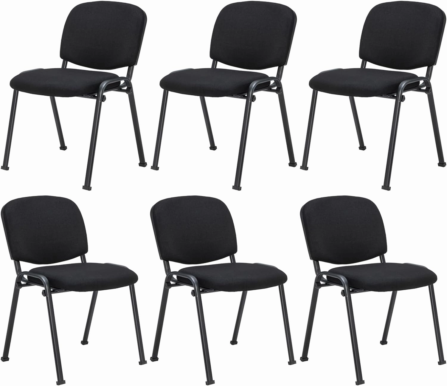 Giantex 5-Pack / 10-Pack Conference Chair Set - Stackable Guest Chair with Metal Frame