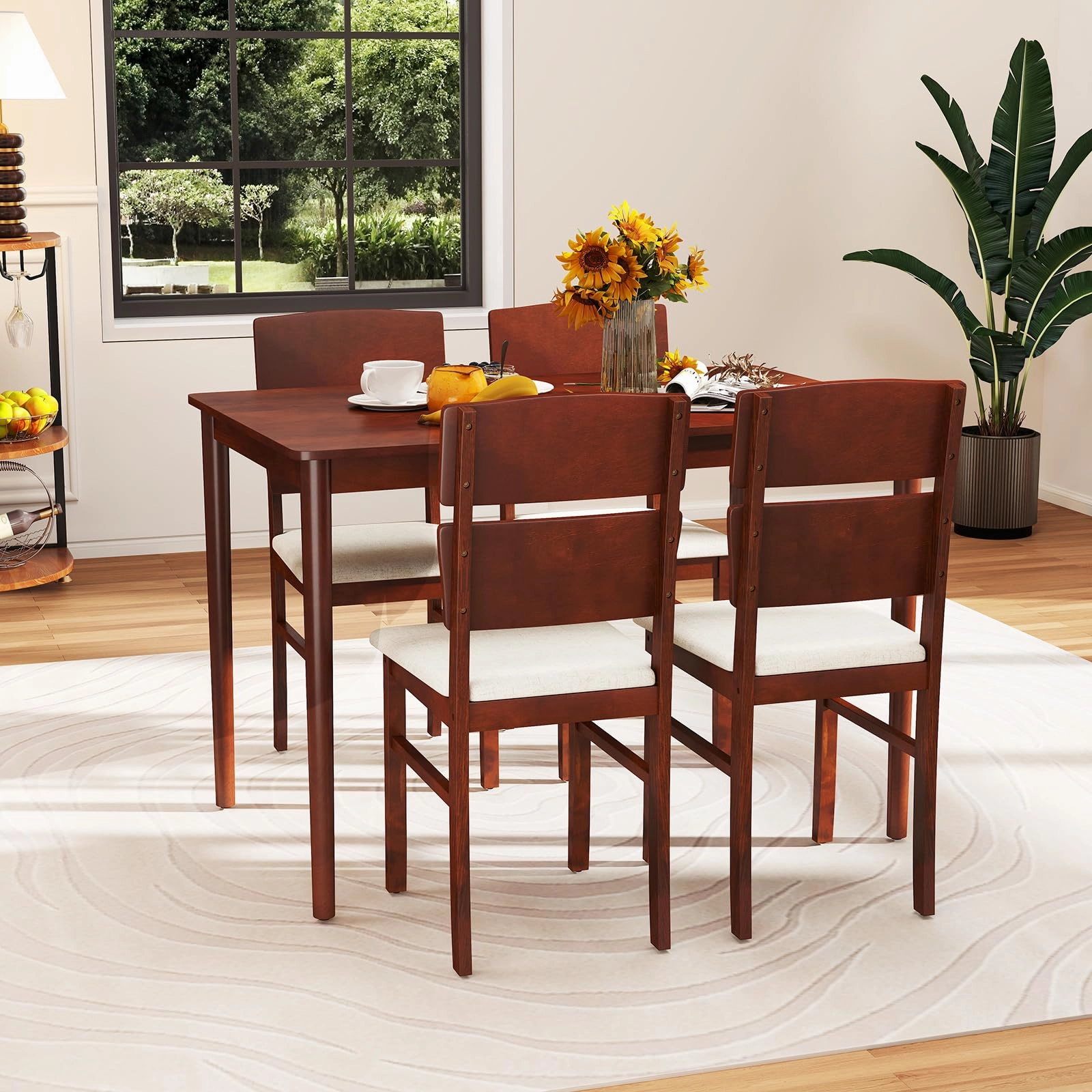 Giantex 5-Piece Dining Table Set for 4