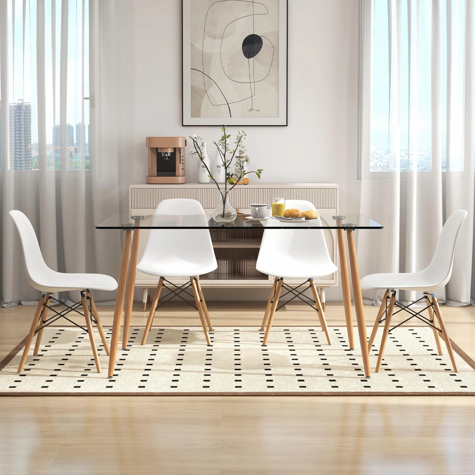 Giantex 5-Piece Dining Table Set