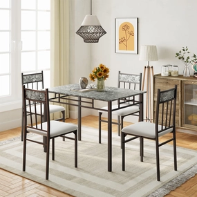 Giantex 5 Pieces Dining Table Set kitchen towel, placemats