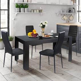 Giantex 5 Pieces Dining Table Set, Modern Kitchen Table Set kitchen towel, placemats
