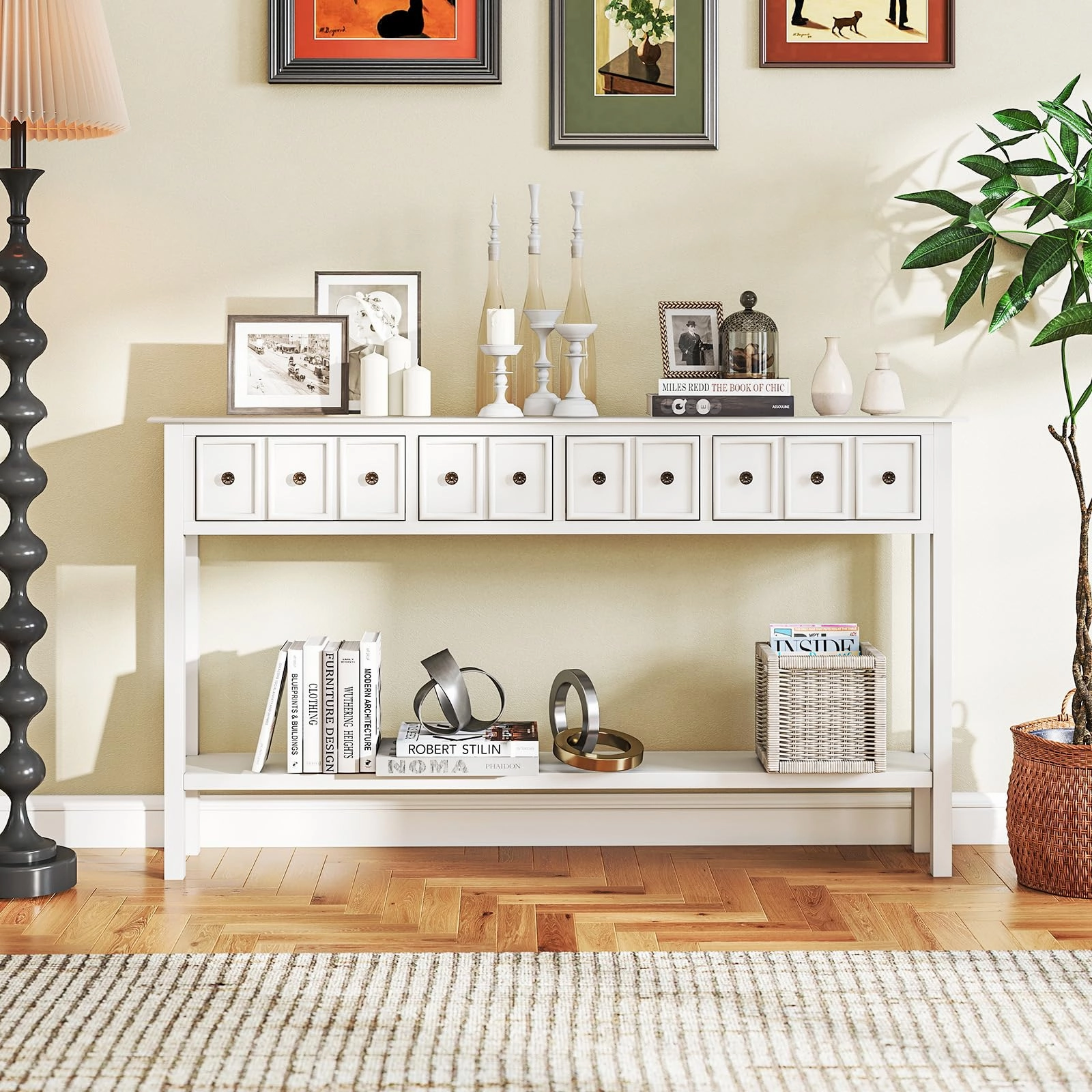 Giantex 60" Entryway Table Long Narrow Console Table