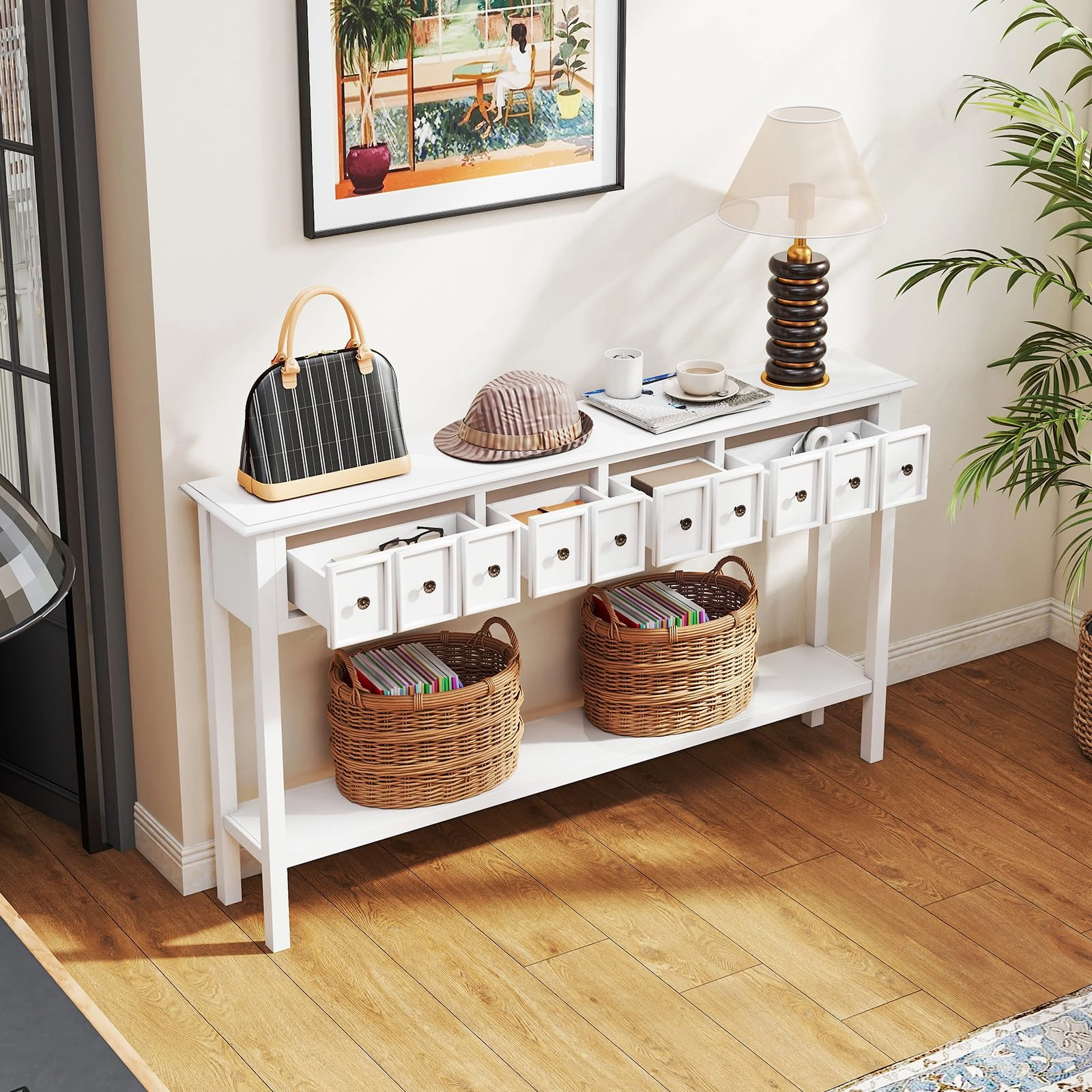 Giantex 60" Entryway Table Long Narrow Console Table