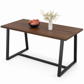 Giantex 63" Large Dining Table for 4-6 kitchen towel, placemats