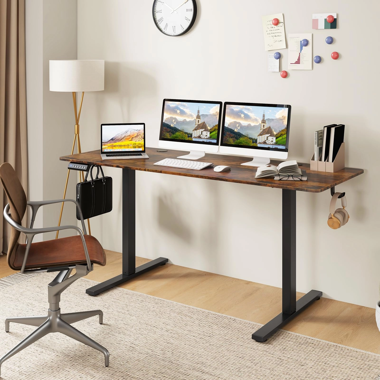 Giantex 63" x 24" Electric Standing Desk with Adjustable Height
