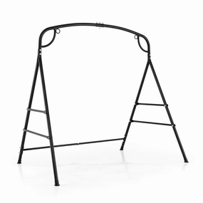 Giantex 660-Lbs Metal Hammock Stand - Heavy Duty Porch Swing Stand w/ 4 Support Bars, Hammock Chair not Include sectional sofa, corner couch