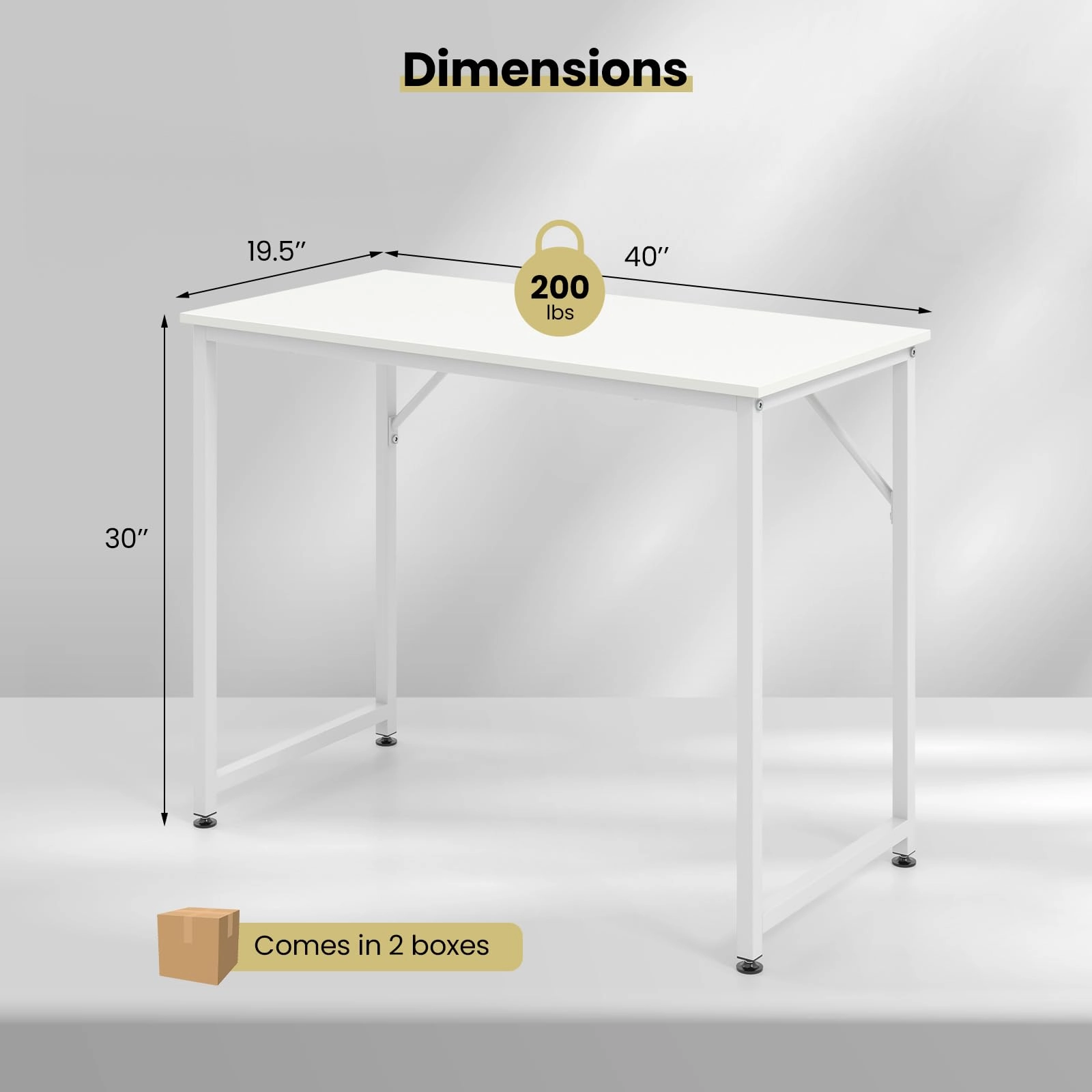 Giantex 6.5 FT Small Conference Table, 2 PCS 40" x 19.5" Rectangular Meeting Table with Heavy-Duty Metal Frame