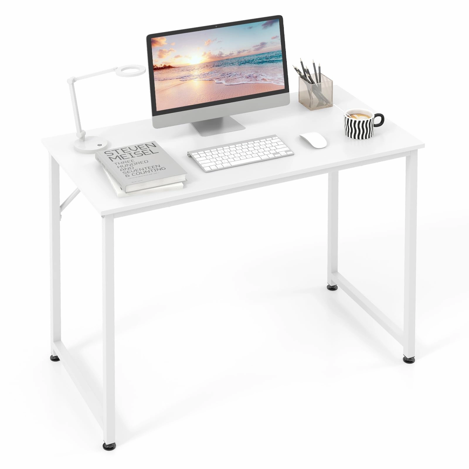 Giantex 6.5 FT Small Conference Table, 2 PCS 40" x 19.5" Rectangular Meeting Table with Heavy-Duty Metal Frame patio decor, garden accessories
