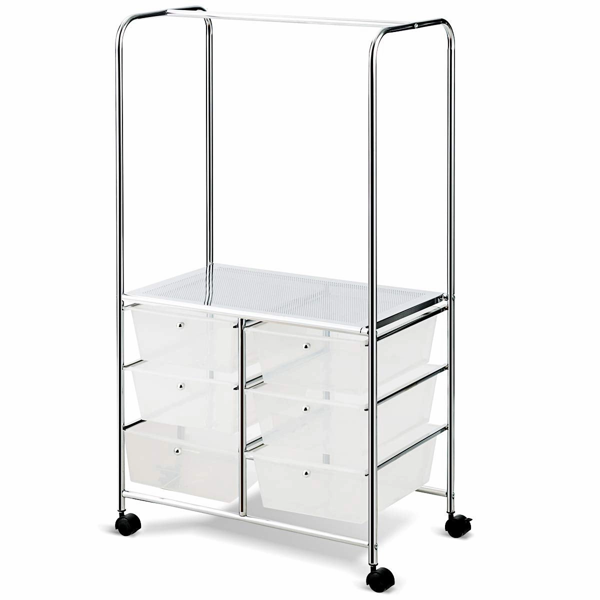 Giantex 6 Drawer Storage Cart, Office School Organizer Cart outdoor dining set, patio table