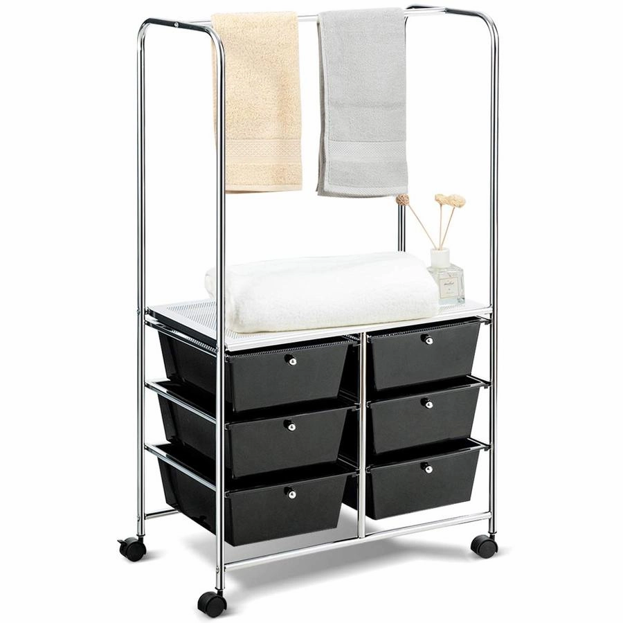 Giantex 6 Drawer Storage Cart, Office School Organizer Cart