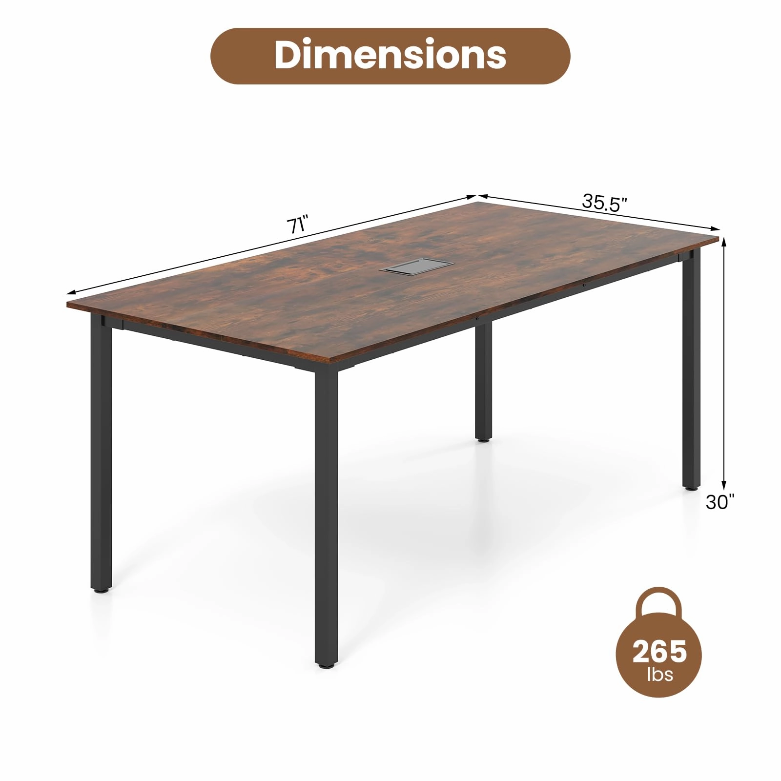 Giantex 6 FT Conference Table for 8-10 People