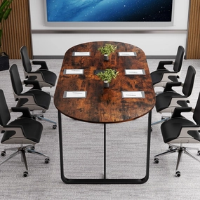 Giantex 71" Conference Table with Cable Management Grommet patio decor, garden accessories