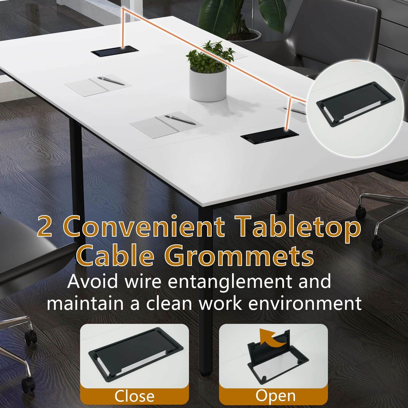Giantex 94.5"x 48" Conference Table for 8-10 People