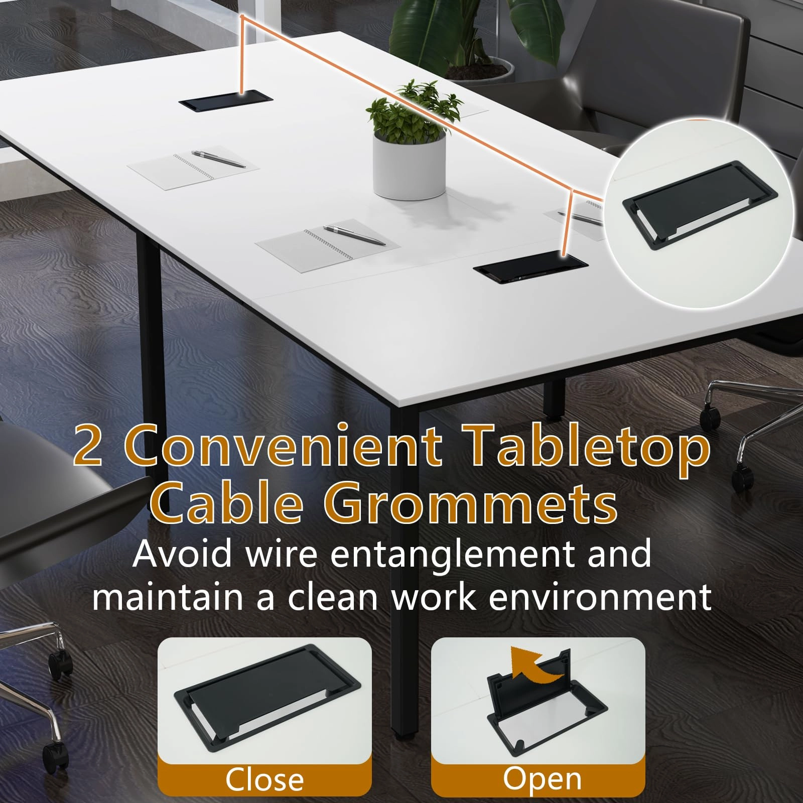 Giantex 94.5"x 48" Conference Table for 8-10 People