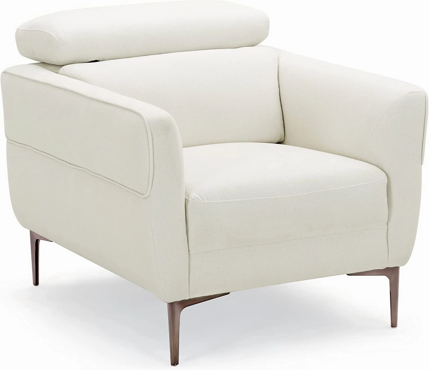 Giantex Accent Chair, Upholstered Single Sofa Chair with Adjustable Headrest