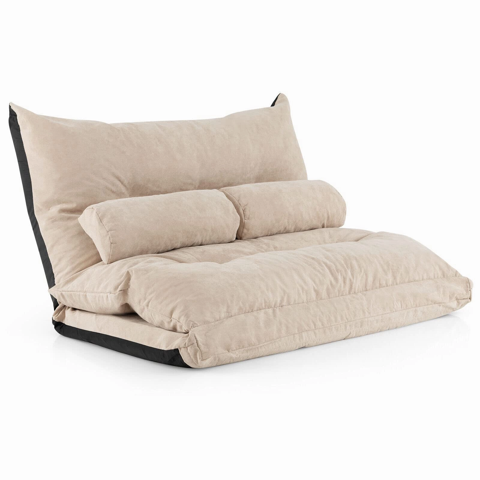 Giantex Adjustable Floor Sofa Bed, Foldable Lazy Couch Bed with Adjustable Backrest sectional sofa, corner couch