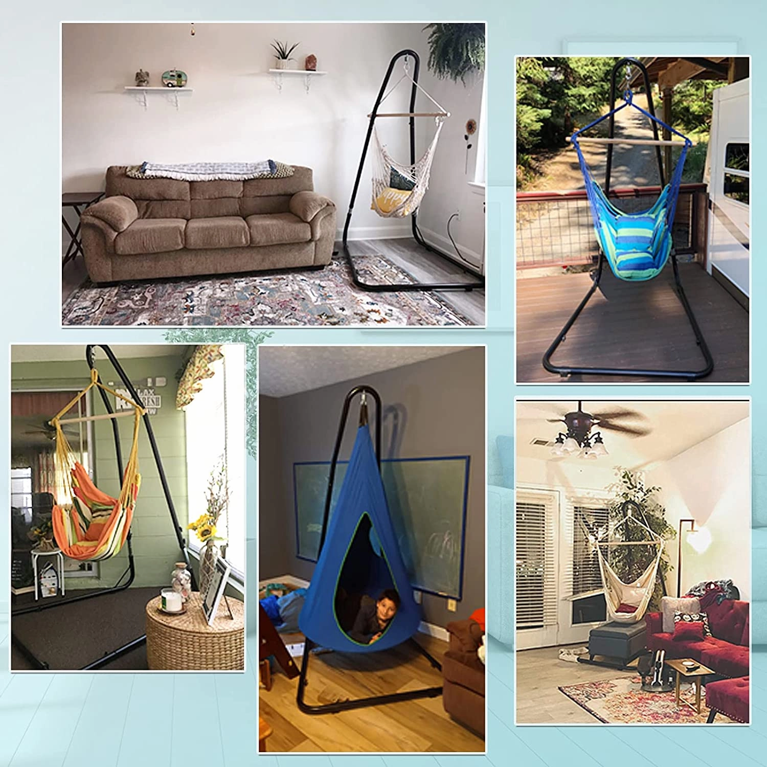 Giantex Adjustable Hammock Chair Stand, Height Adjust from 78.5" to 98.5"