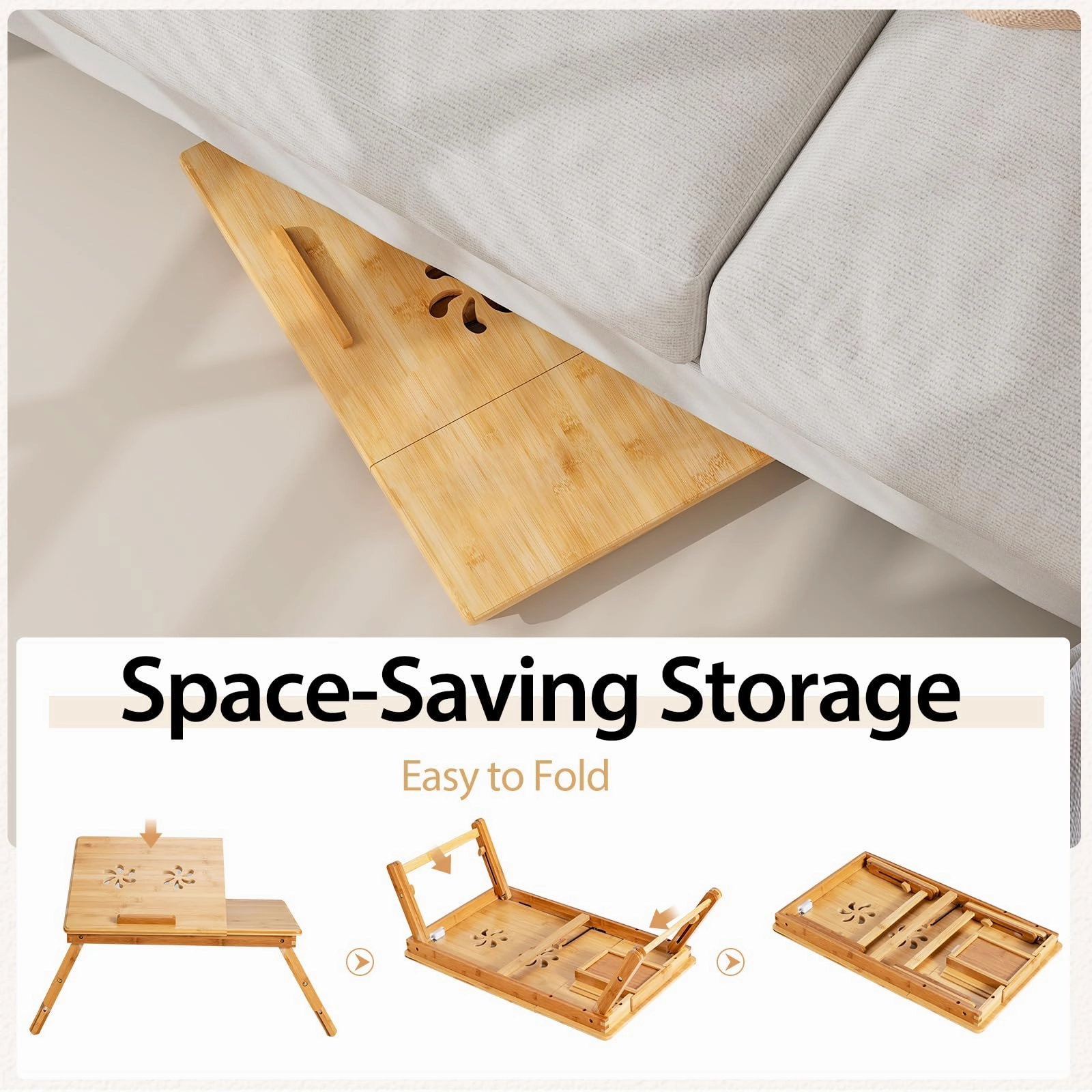 Giantex Bamboo Laptop Desk
