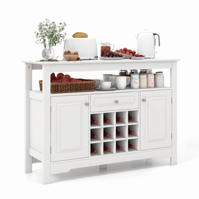 Giantex Bar Cabinet with Storage kitchen towel, placemats