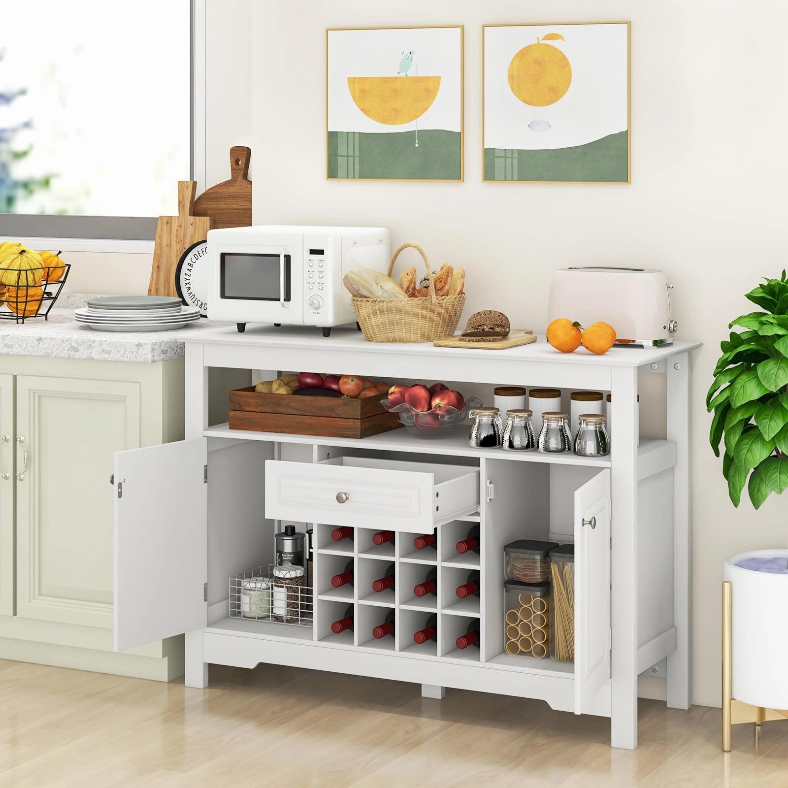 Giantex Bar Cabinet with Storage