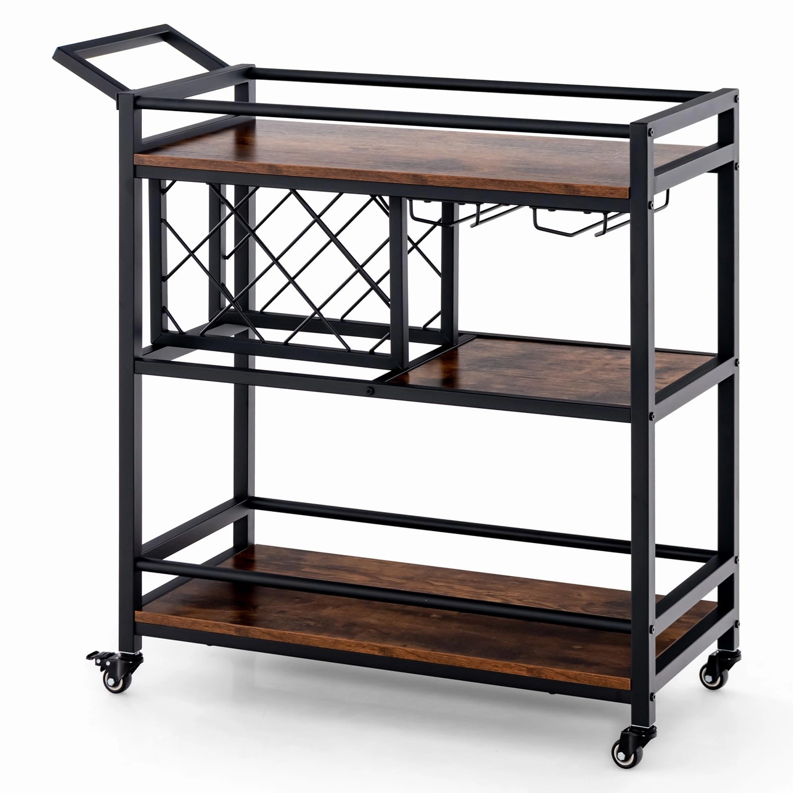 Giantex Bar Cart, 3 Tier Serving Cart for Home