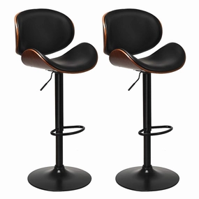 Giantex Bar Stools Set of 2, Adjustable Swivel Barstools with Back kitchen towel, placemats