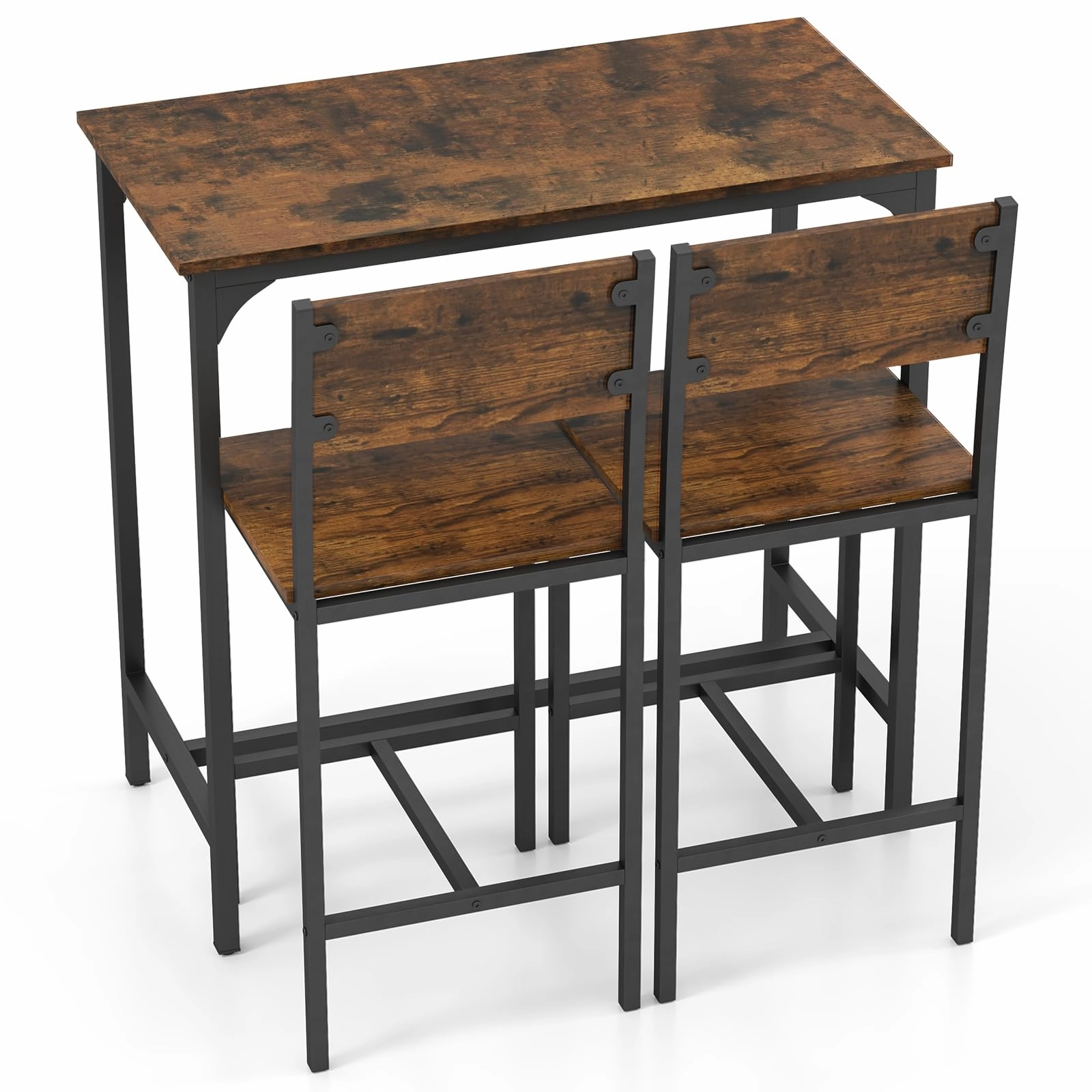 Giantex Bar Table and Chair Set with 2 Counter Height Bar Stools kitchen towel, placemats
