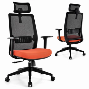 Giantex Big and Tall Office Chair 400lbs, Heavy Duty Ergonomic Mesh Chair with Adjustable Lumbar and 3D Headrest office supplies, stationery