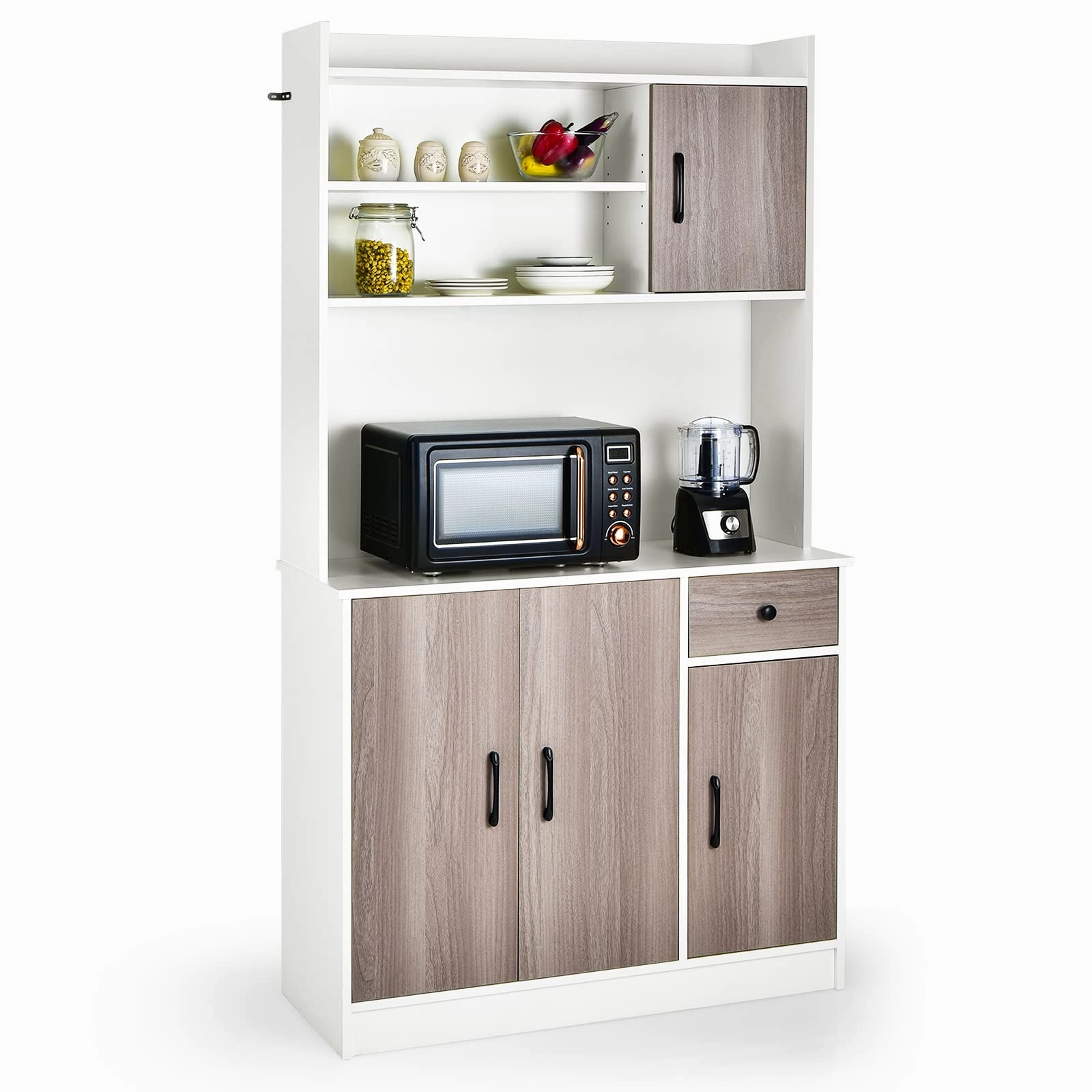 Giantex Buffet Hutch Cabinet, Kitchen Hutch Sideboard, Buffet Pantry on Island