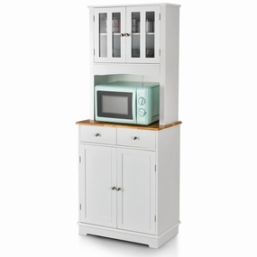 Giantex Buffet Sideboard, Kitchen Cabinet with Hutch kitchen towel, placemats