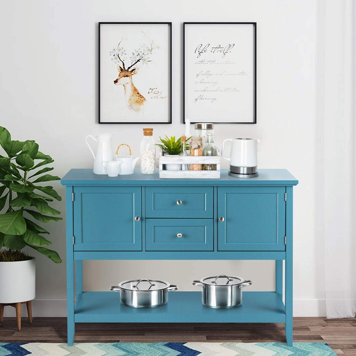 Giantex Buffet Sideboard, Wood Storage Cabinet
