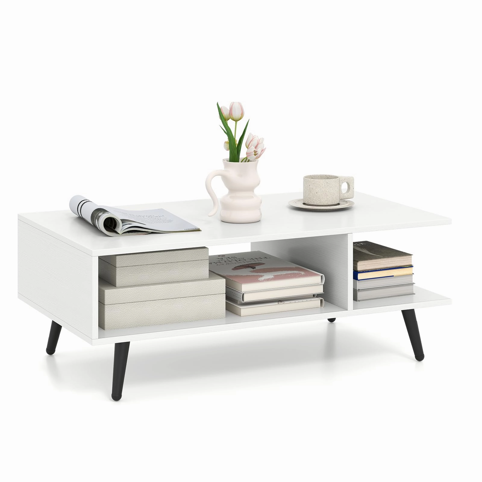 Giantex Coffee Table with Storage for Living Room