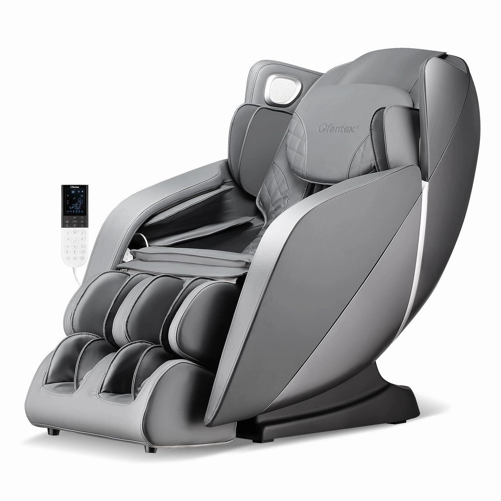 Giantex Comfort Full Body Massage Chair - Zero Gravity Massaging Recliner w/SL Track, Airbags, Foot Rollers small end table, round end table