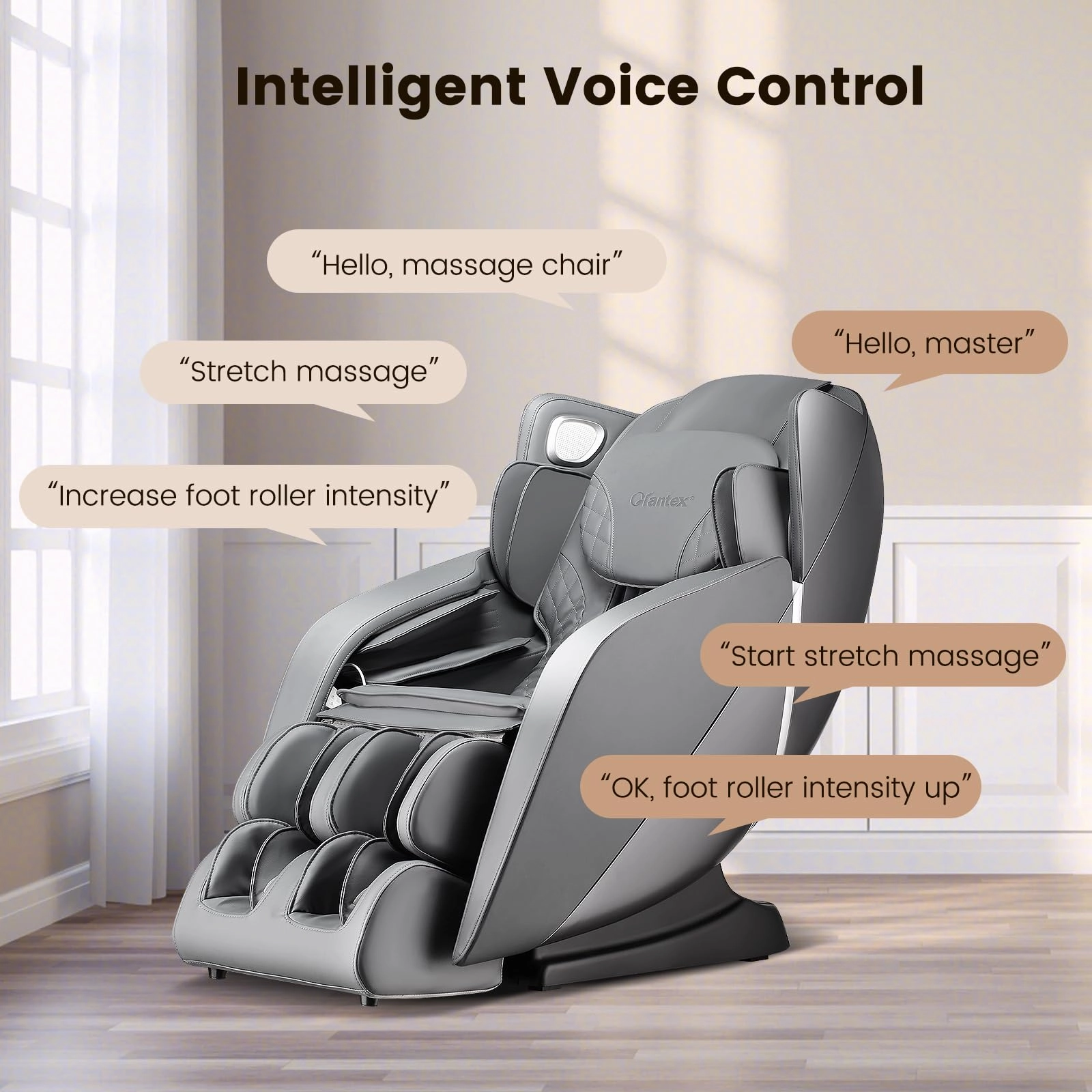 Giantex Comfort Full Body Massage Chair - Zero Gravity Massaging Recliner w/SL Track, Airbags, Foot Rollers